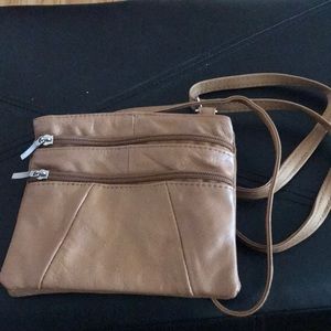 Afonie two in one leather crossbody bag